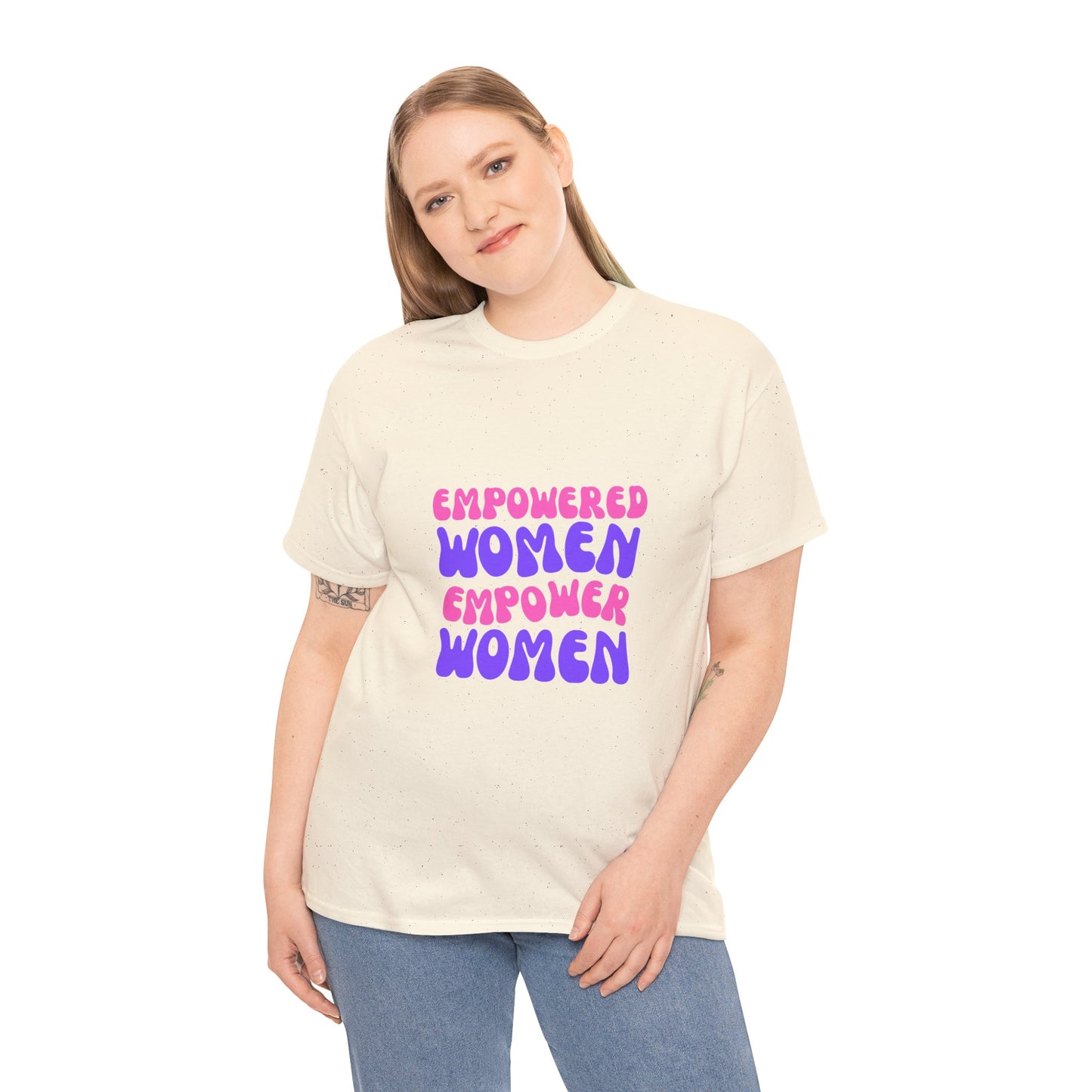 Empowered Women Heavy Cotton Tee - Celebrate Feminism and Female Empowerment