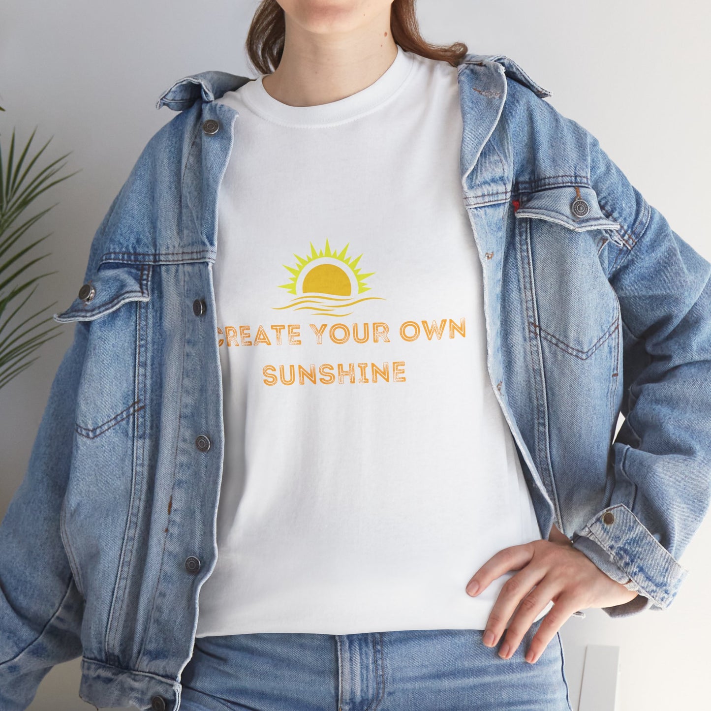 Create Your Own Sunshine Unisex Heavy Cotton Tee - Positive Vibes Shirt