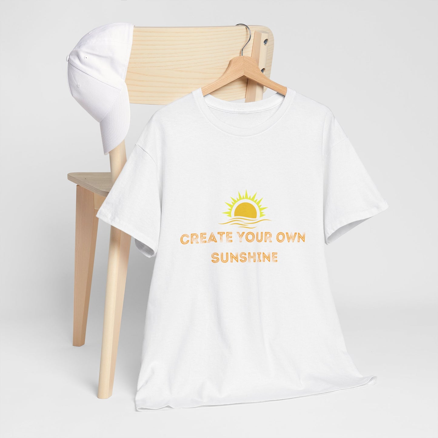 Create Your Own Sunshine Unisex Heavy Cotton Tee - Positive Vibes Shirt