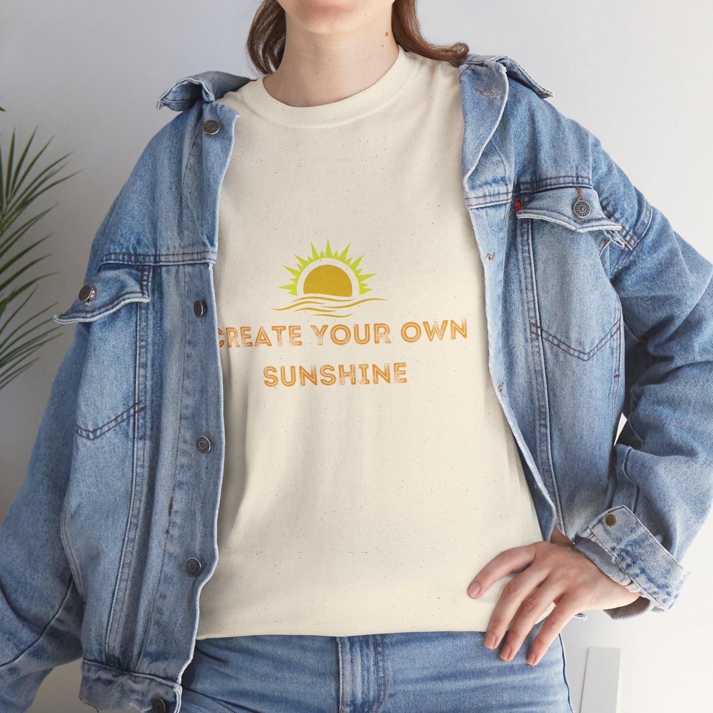 Create Your Own Sunshine Unisex Heavy Cotton Tee - Positive Vibes Shirt